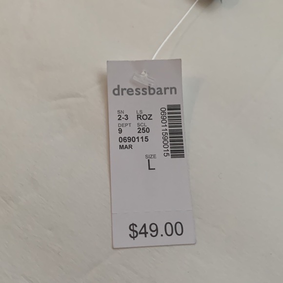 Woman’s black Dress with sheer bell sleeves with pearl accents - Picture 4 of 10